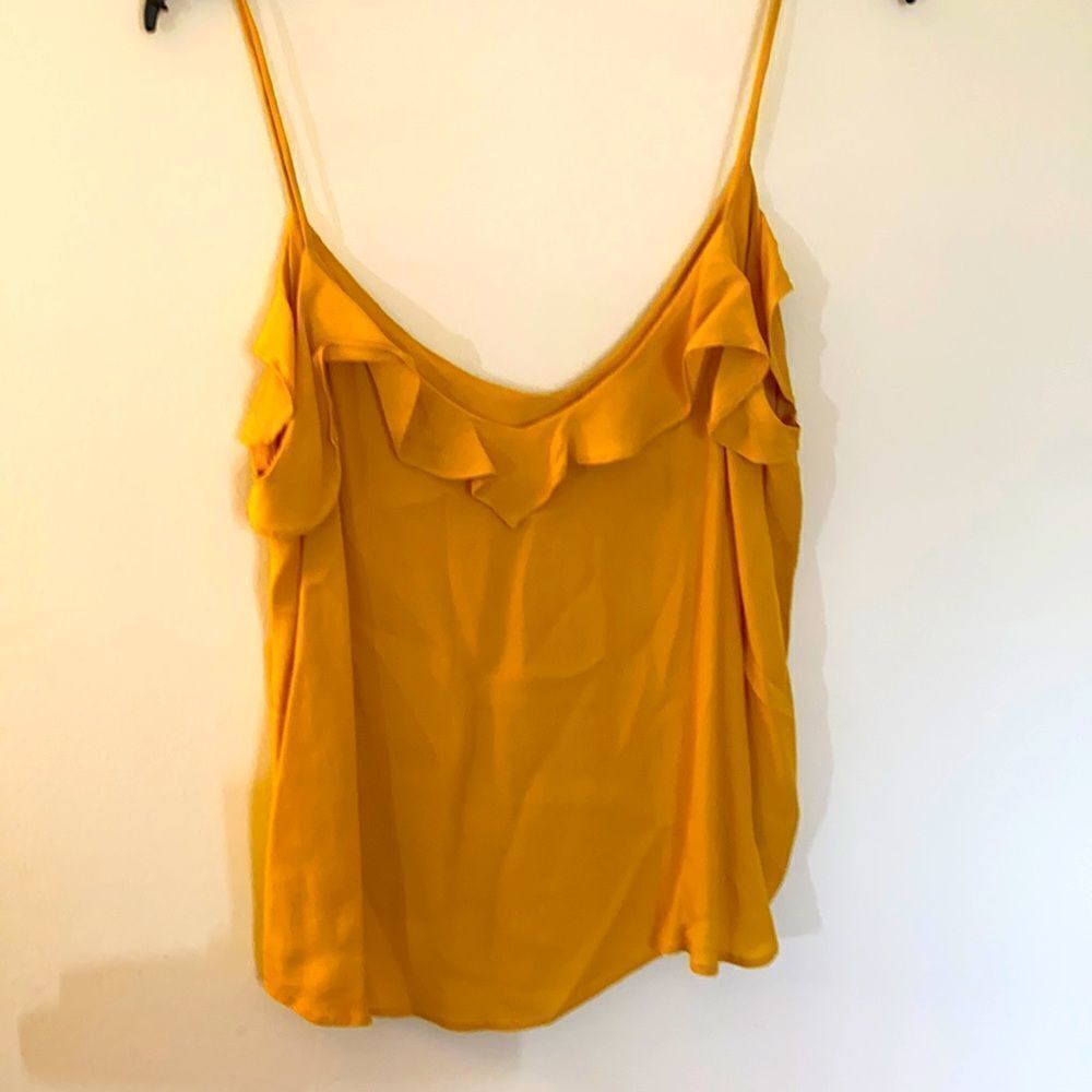 Old navy chiffon ruffle tank top